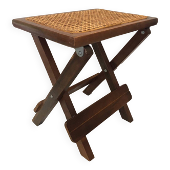 Tabouret de Peche en cannage, 1950