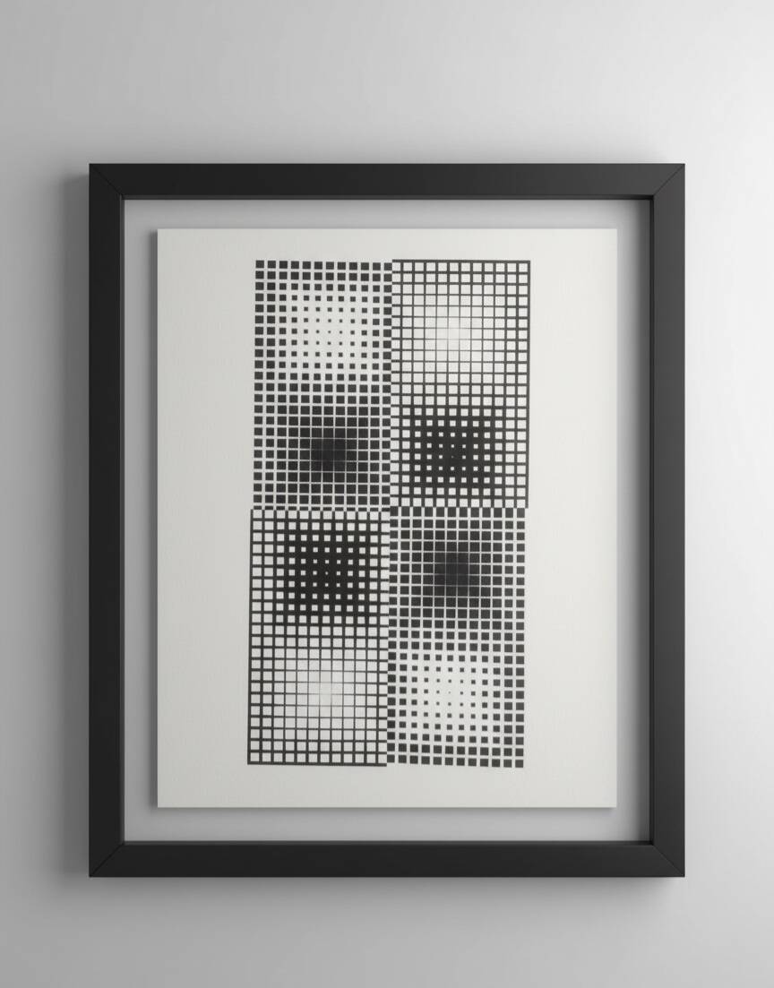 Victor Vasarely d'après œuvre Copusculaire A