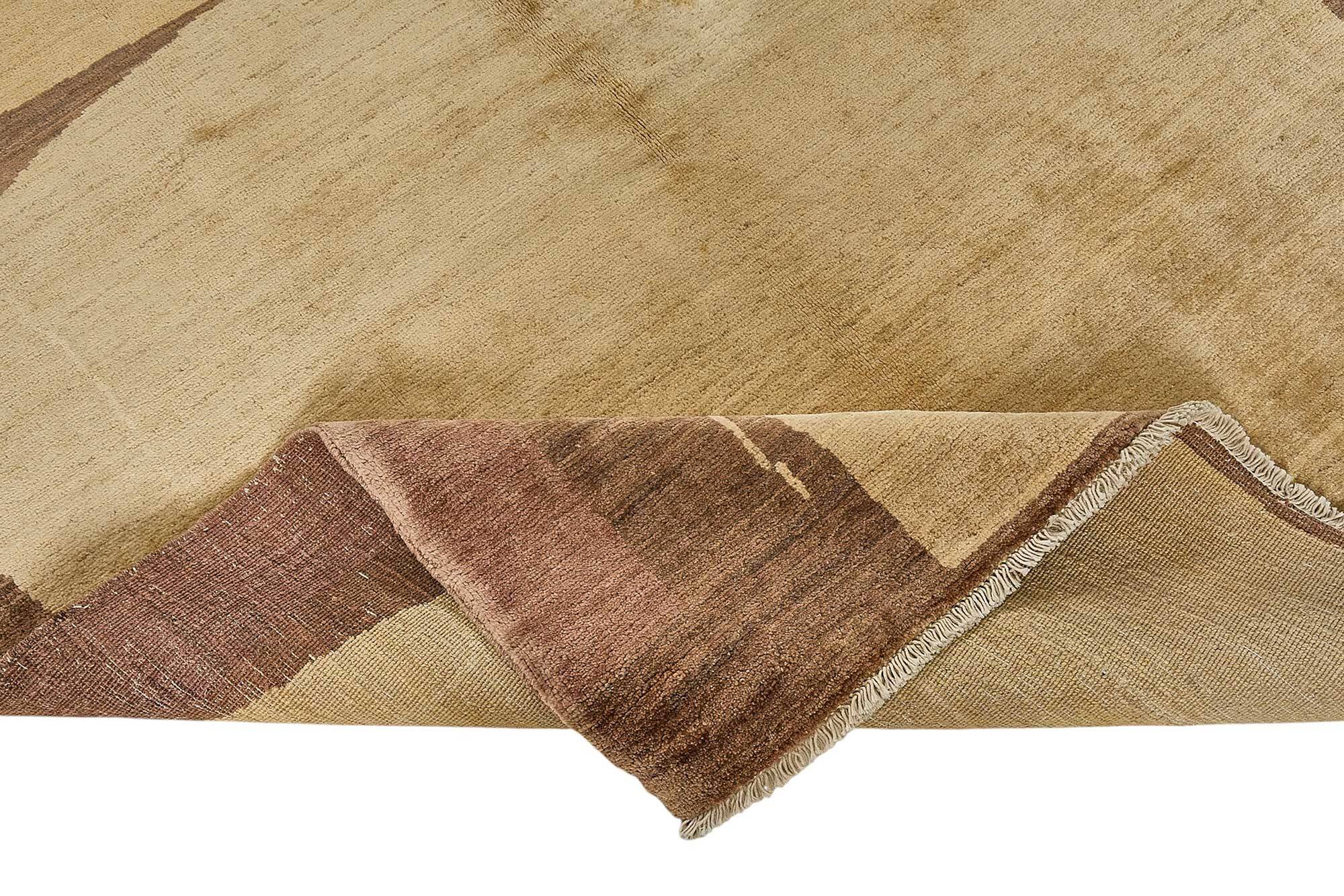 Tapis Oushak en laine noué à la main turc 163 cm x 237 cm