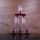 6 ruby red Cavalier footed white wine glasses Luminarc