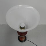 ART DECO TABLE LAMP, DESK LAMP WITH GLASS SHADE