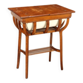 Table basse ancienne Art nouveau en tissu avec plateau ouvrant, XXe siècle