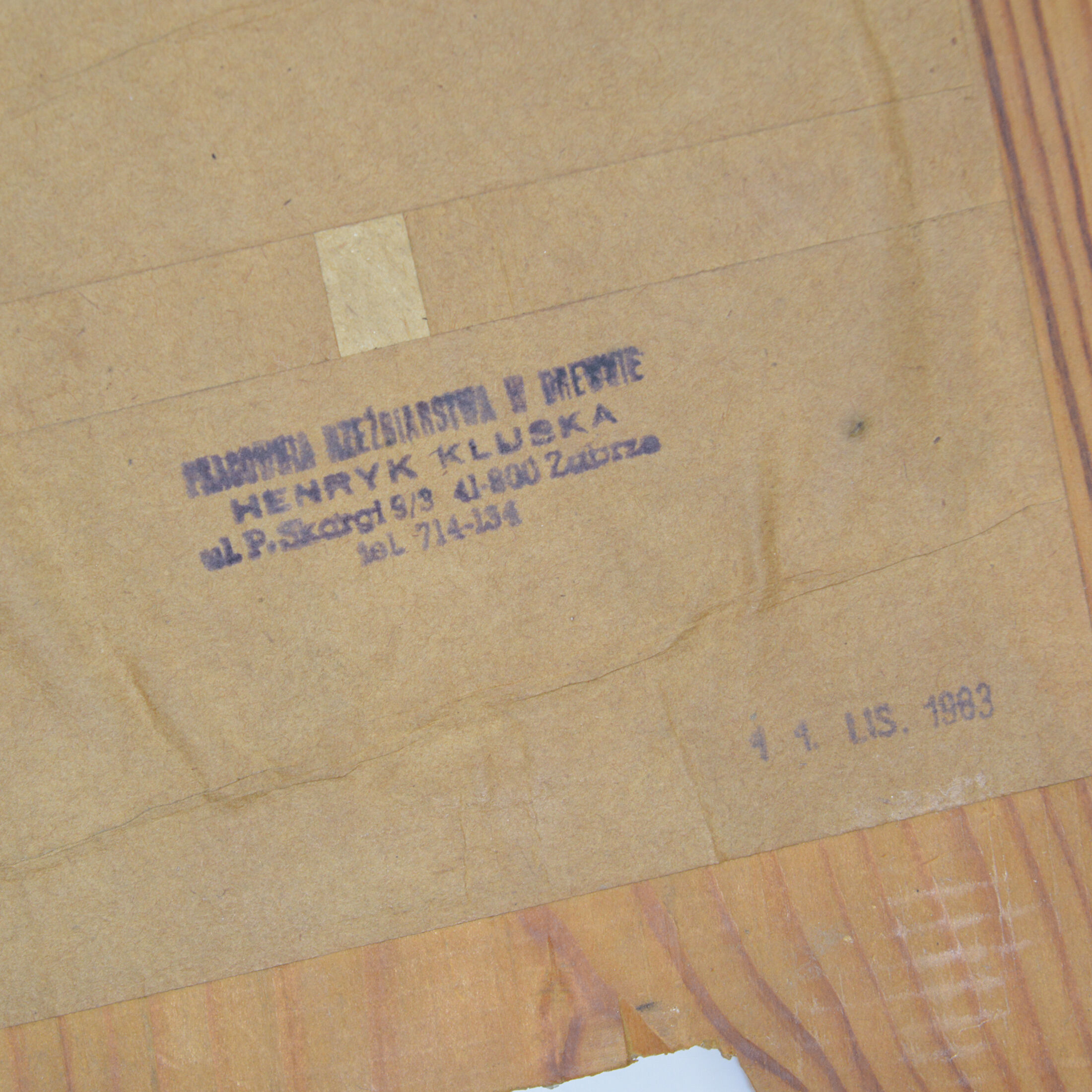 The mirror by Pracownia Rzeźbiarstwa w Drewnie Henryk Kluska Zabrze, Poland 1963.