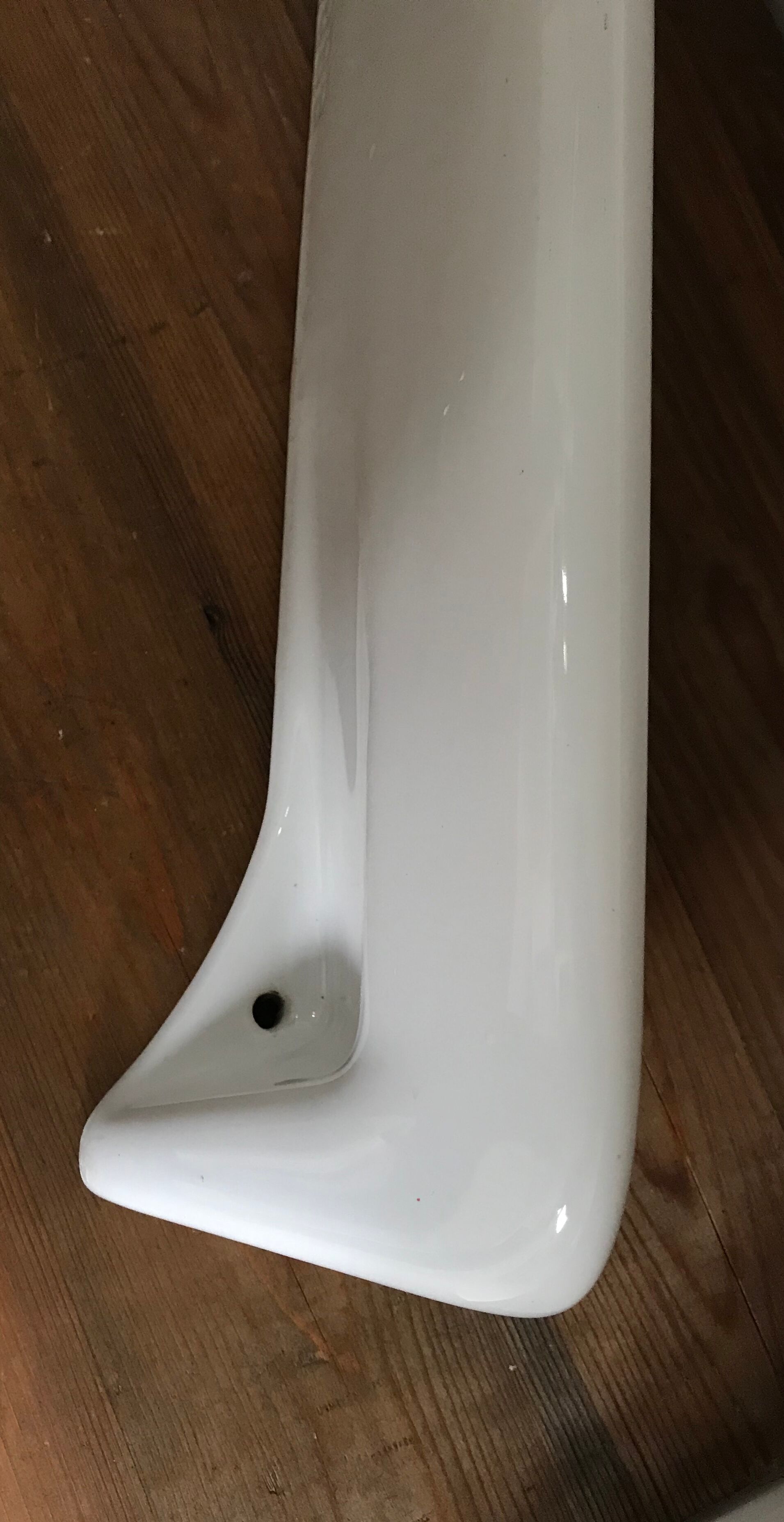 Vintage enamelled ceramic shelf