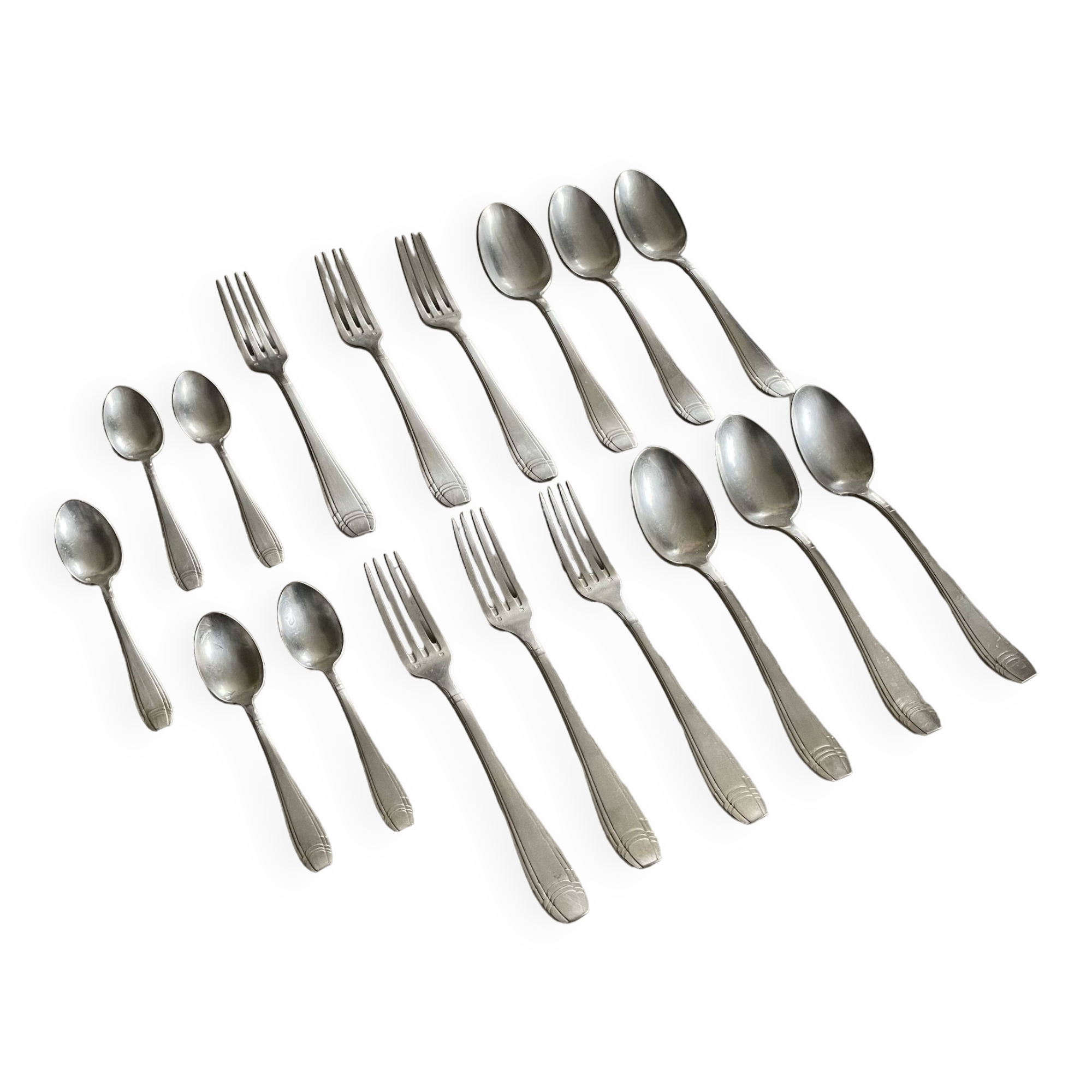 Set of cutlery, Art Deco silverware