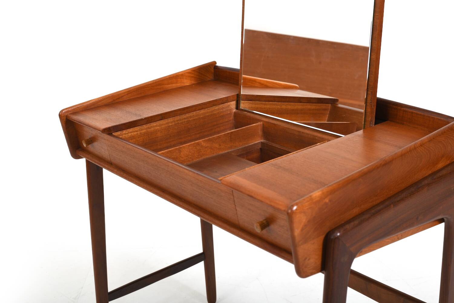 Fine Danish Vanity Table or Desk in Teak