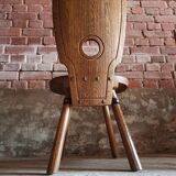 set of two brutalist chairs