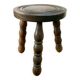 Tabouret en bois tripode