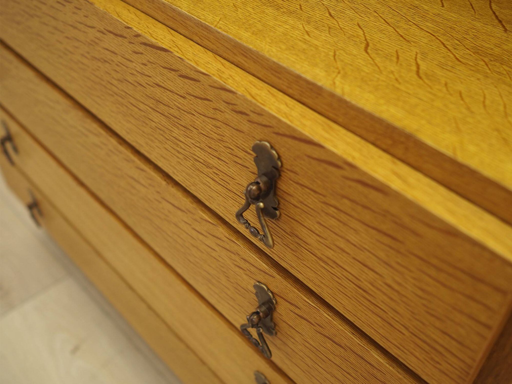 Danish Oak Bookcase with Drawers, 1960s