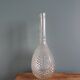 Glass bottle carafe with pineapple diamond tip decoration