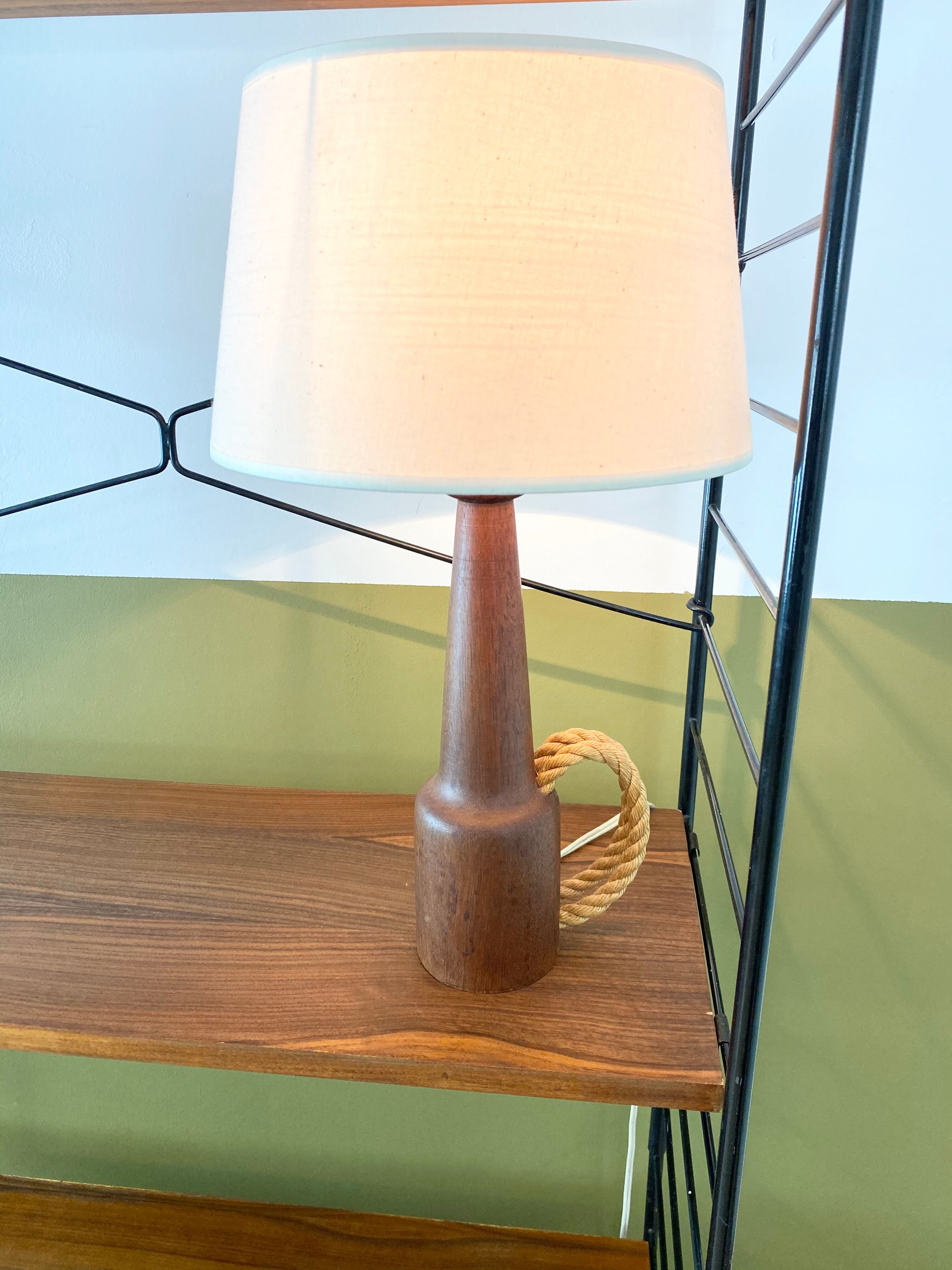 Vintage Scandinavian teak lamp