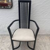 Chaise design en bois noir