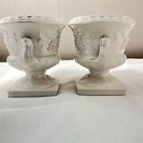 Ensemble de deux cache-pots Delfts