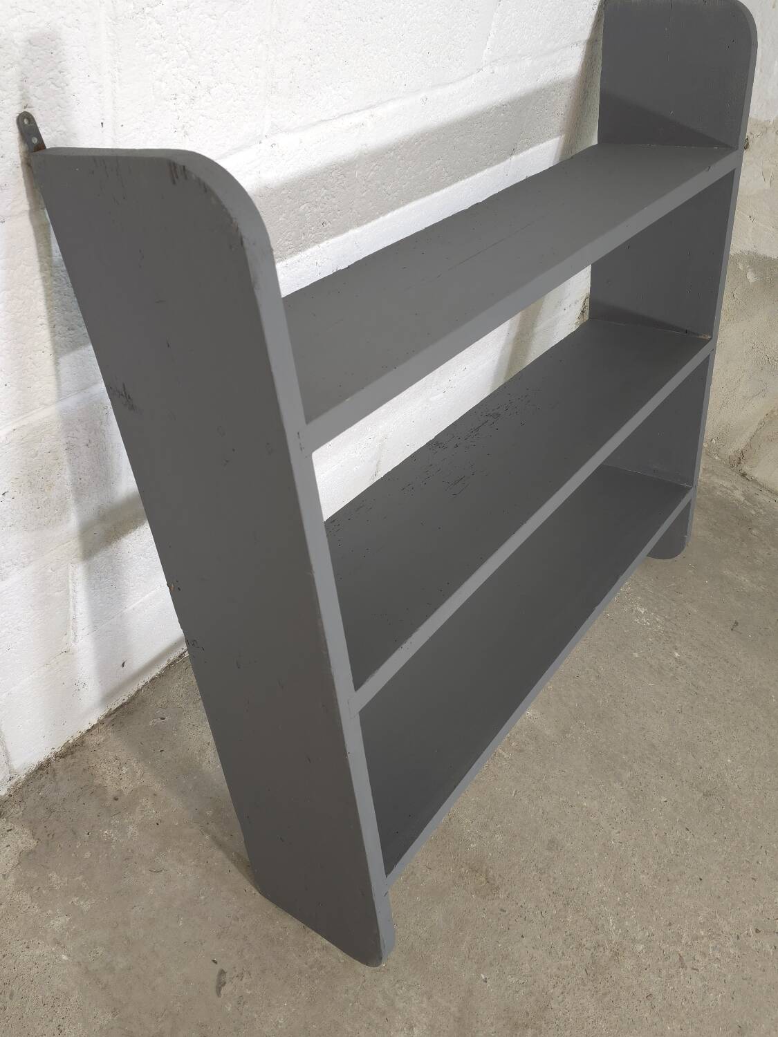 Antique grey kitchen shelf / wall shelf