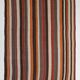 7x8 Multicolor Striped Wool Turkish Kilim Rug, 195x259 Cm