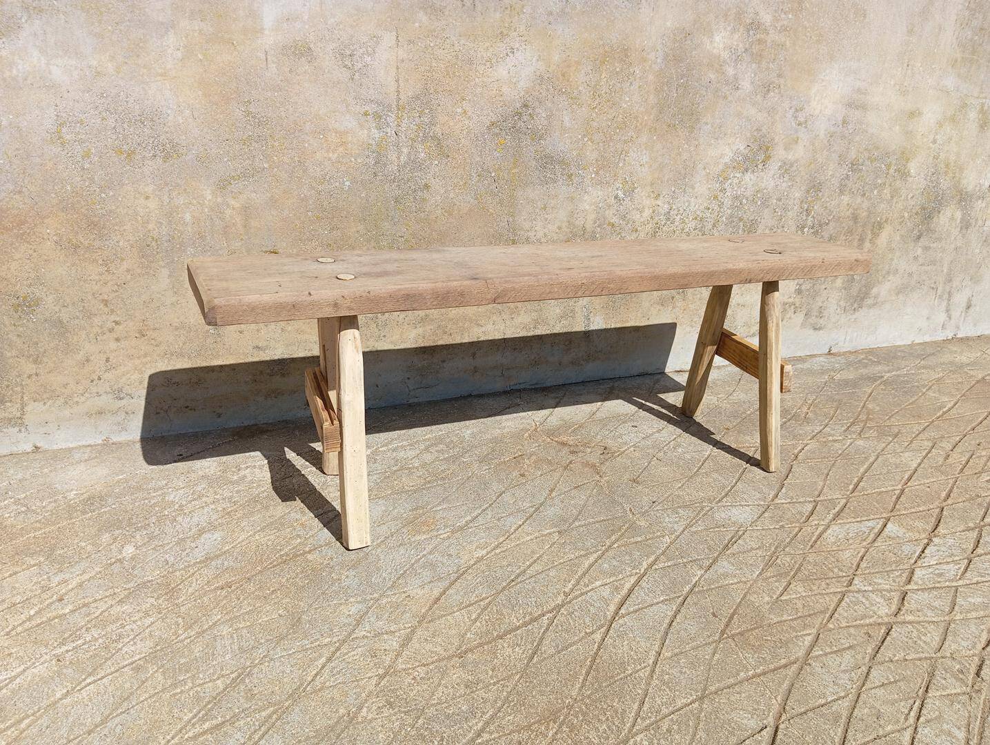 Small wooden bench