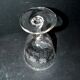 Verre gobelet ancien souvenir gravé à la roue et prénom Adolphe