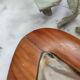 Teak and mother-of-pearl trinket bowl