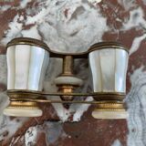 Opera binoculars in Mother-of-Pearl and Brass - authentic - Early XXth - France