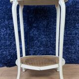 Louis XV Style Side Table or Pedestal Table in Lacquered Wood