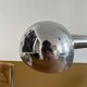 Adjustable desk lamp, chromed metal, France 1940