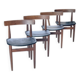 Danish table and chair by Hans Holsen distributed by Rem Rojle
