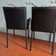 4 leather Twiggy chairs by Gebrüder Thonet