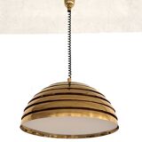 Midcentury Modern Brass Chandelier by Vereinigte Werkstätten, 1960