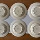 6 antique semi-deep plates in Longchamp earthenware.