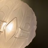 Vintage art deco glass globe elbow lamp