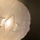 Vintage art deco glass globe elbow lamp