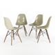 Grey Yellow Set (4) Vitra Vintage Original Eames DSW Side Shell Chairs