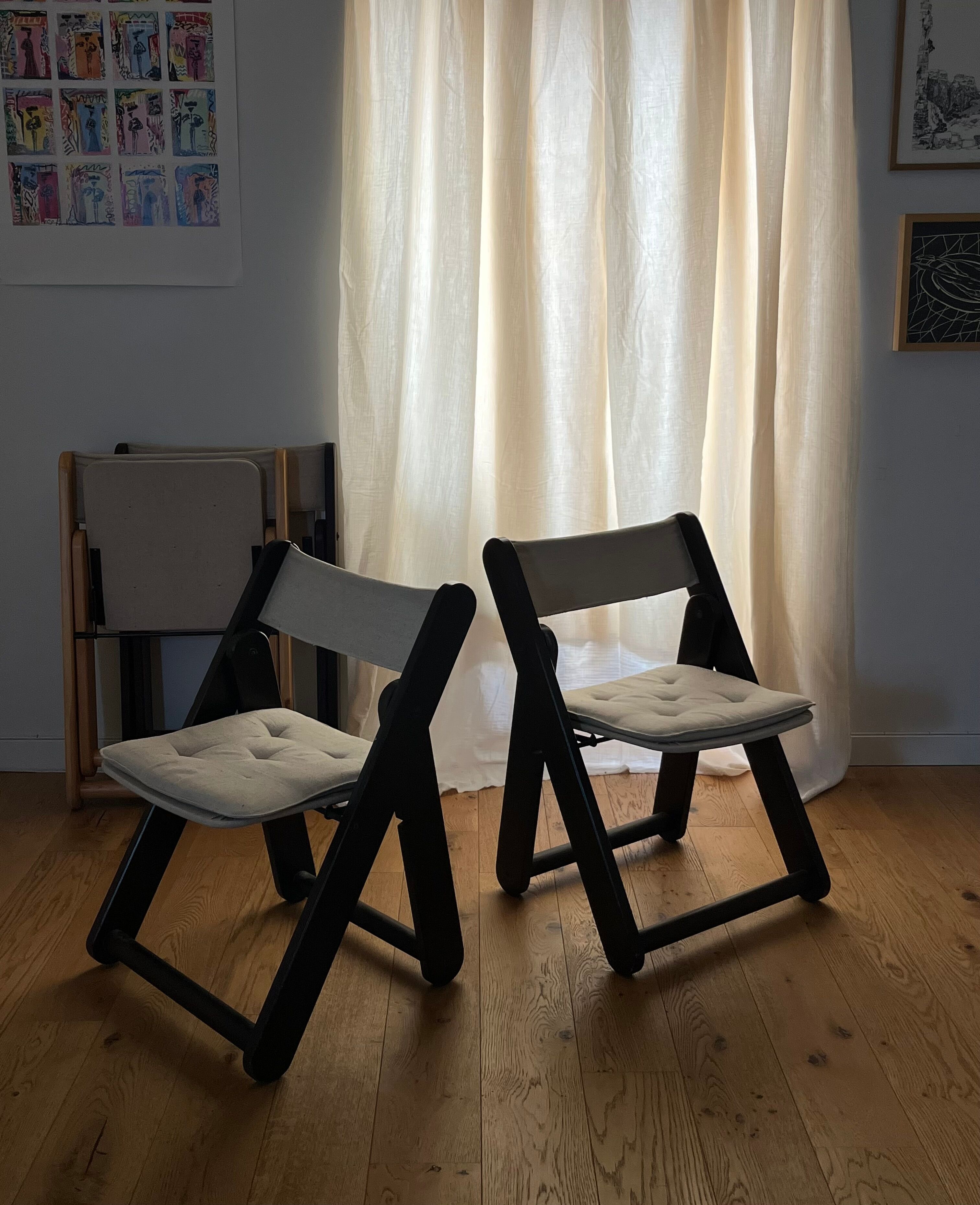 Suite of 4 chairs "Kon Tiki" by Gillis Lundgren for Ikea, circa 1970