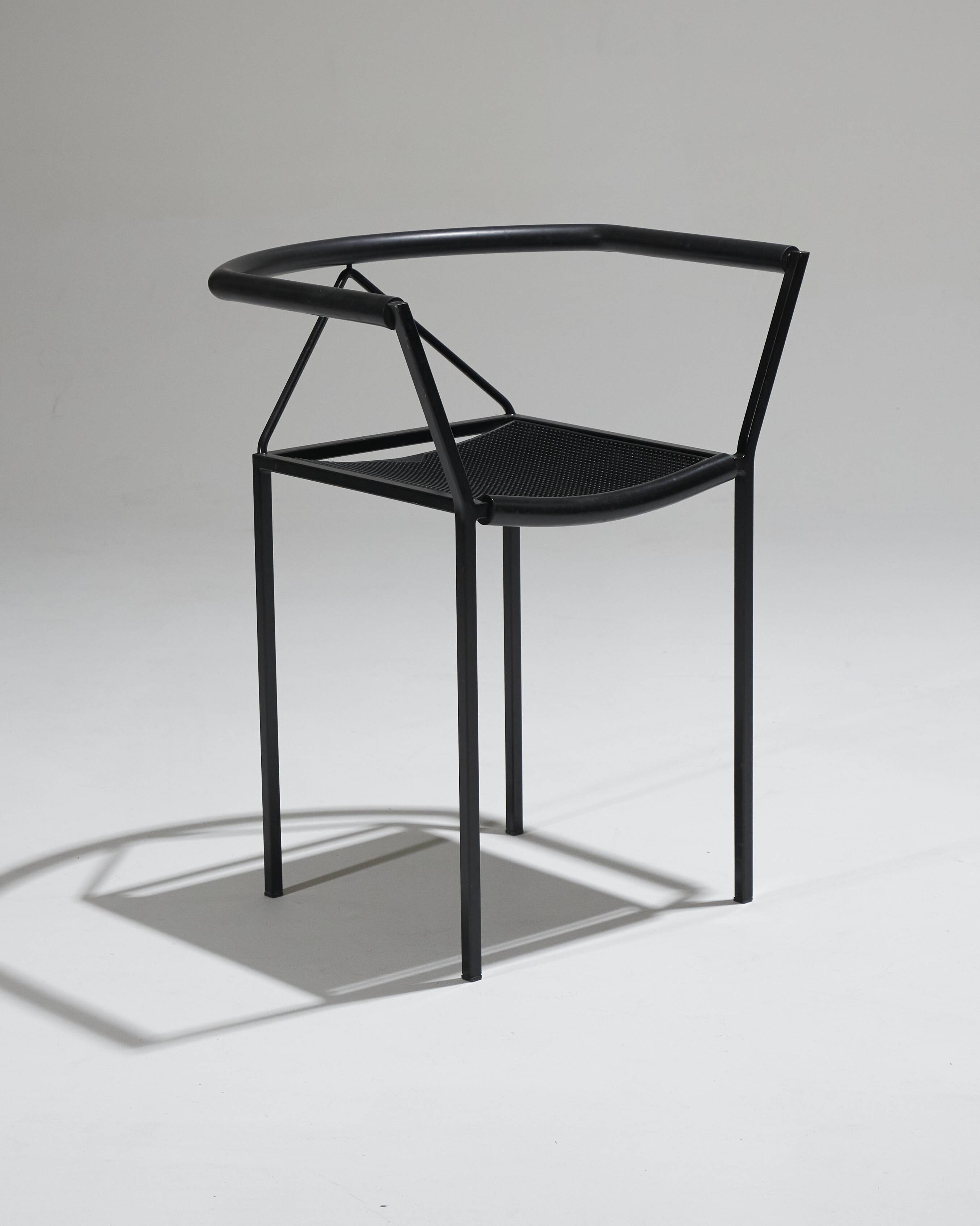Pair of poltroncina chairs, zeus, maurizio peregalli, 1980s
