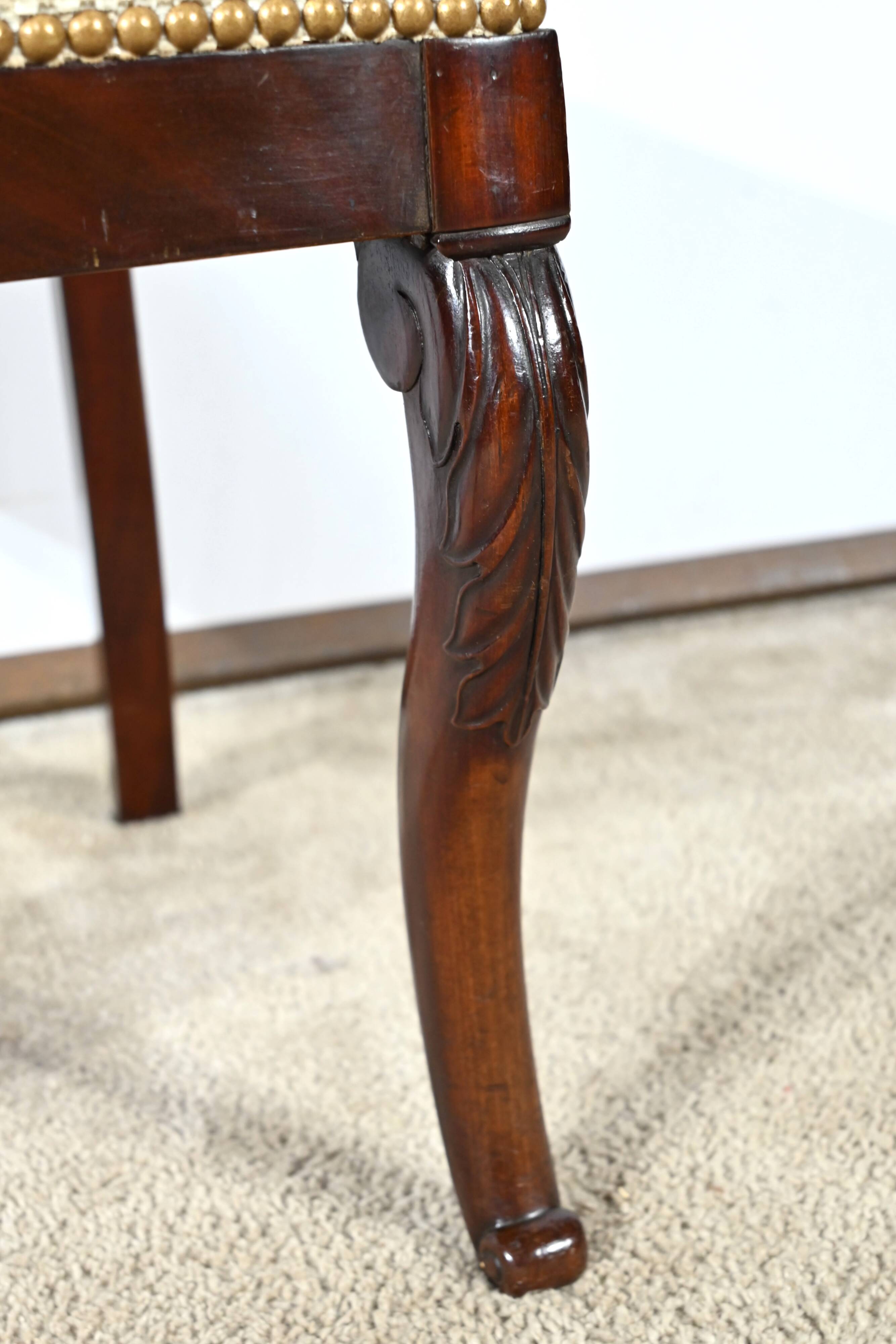 Suite of 5 Cuban Mahogany Chairs, Restoration Period – Early 19th Century