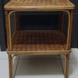 Bamboo and wood coffee table
