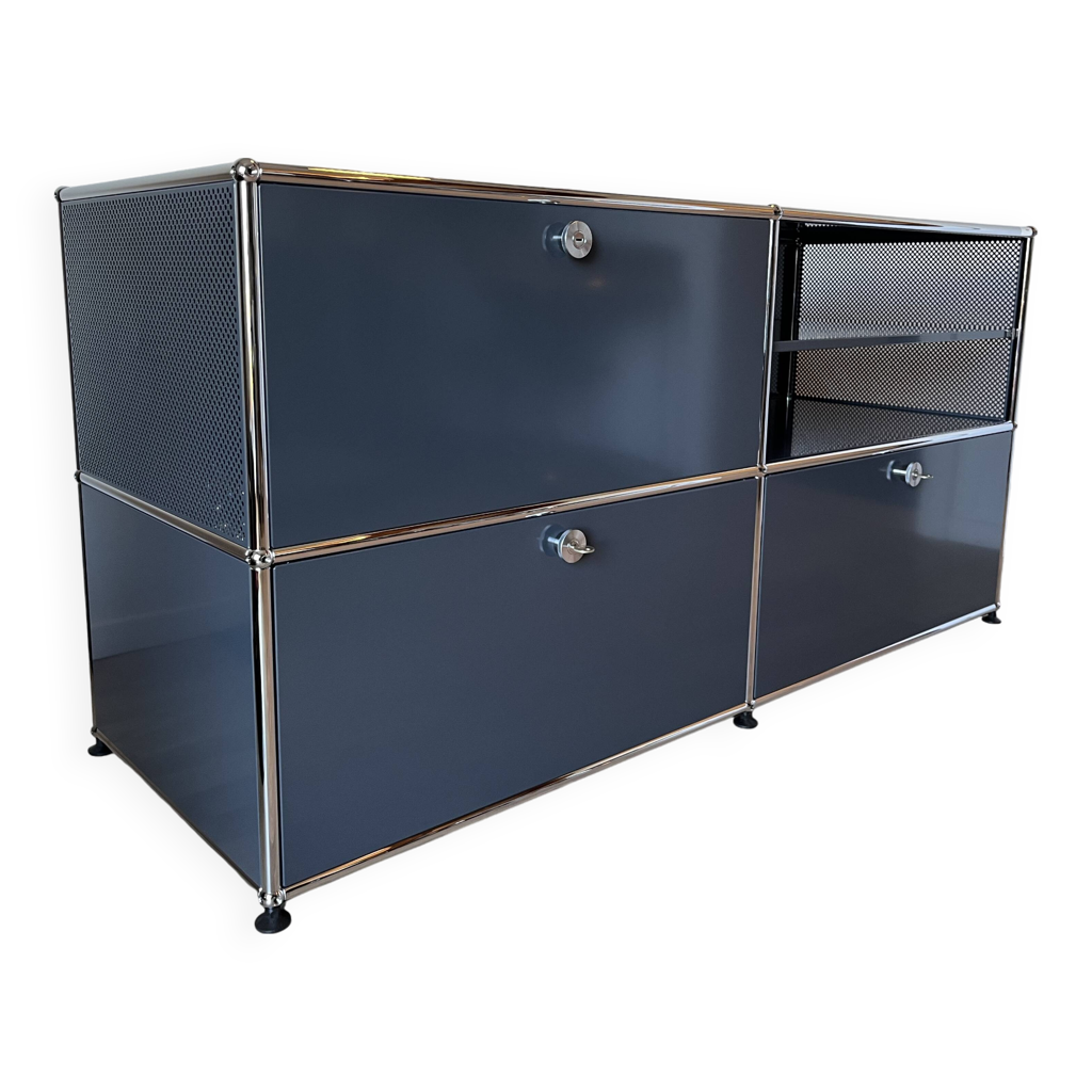 Commode USM Haller en Gris Anthracite | Selency