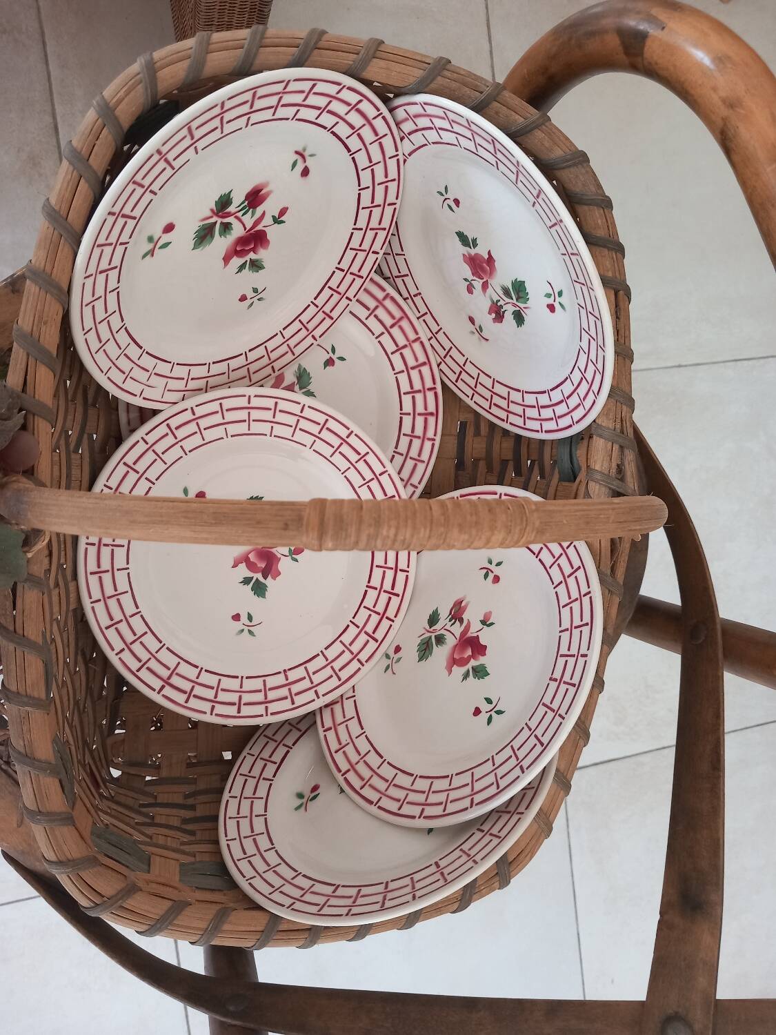 Dessert plates Digoin Sarreguemines