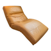 Chaise Longue Vintage Originale N. Eilersen en Cuir Cognac