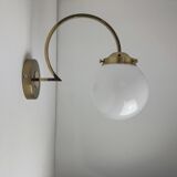 Pair of vintage opaline wall lights
