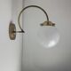 Pair of vintage opaline wall lights