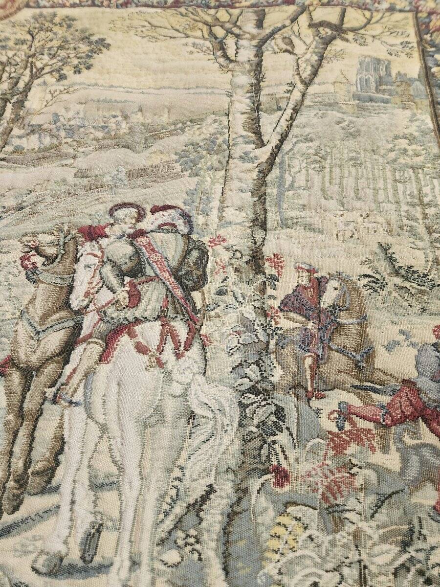Medieval Hunts of Maximilian wool Jacquard tapestry gobelin Brussels
