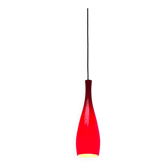 Lampe suspension en verre modèle Bang danoise du milieu du siècle par Jacob E. Bang pour Fog & Mørup et Holmegaard, années 1960