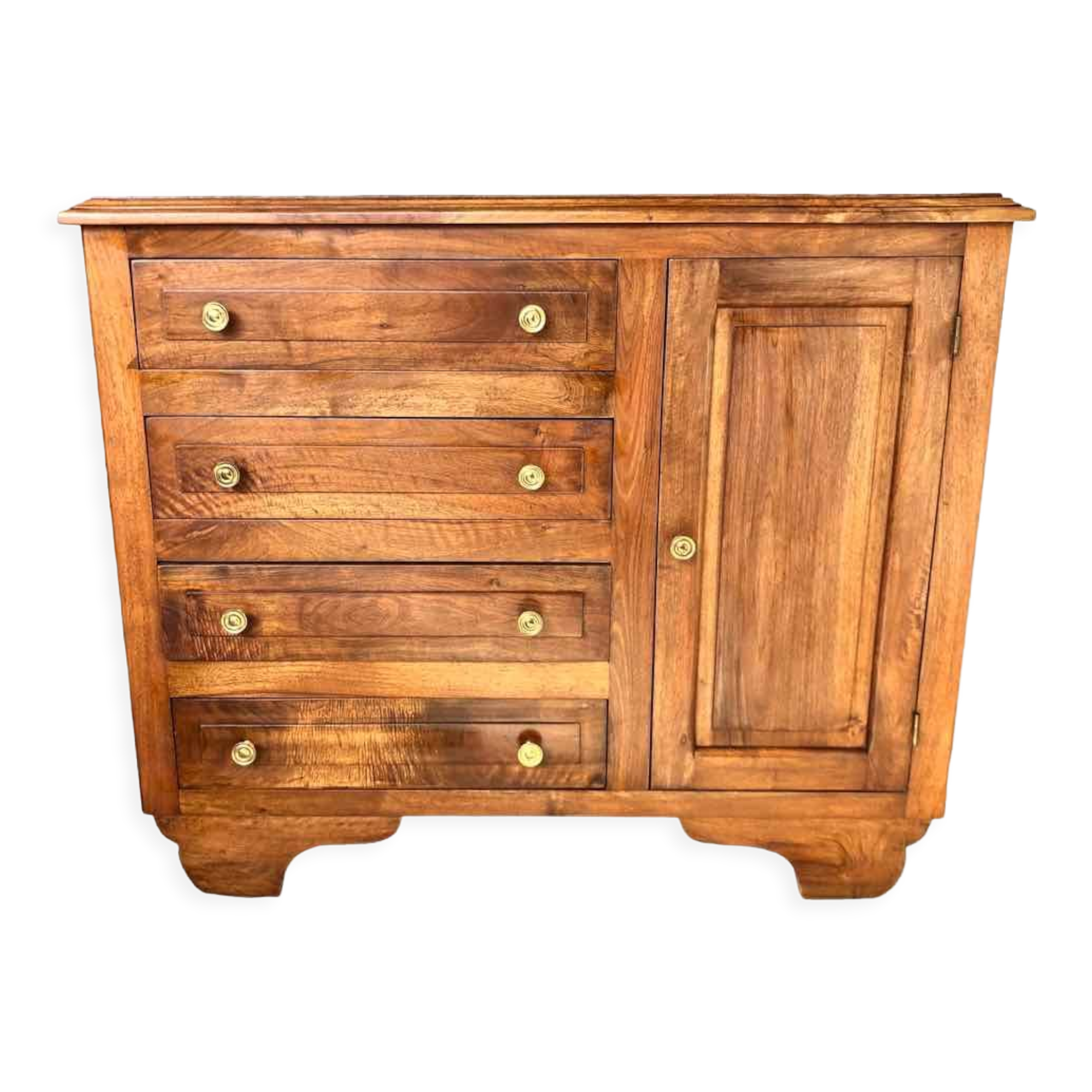 Commode tiroirs et placard années 50