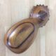 Scandinavian fruit bowl pineapple in teak