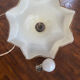Suspension lamp in opaline
