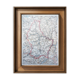 Printed in 1928, map of Luxembourg