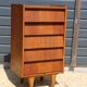 Dark chest of drawers with 5 drawers from the 1950s
