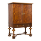 Neo-Baroque German Walnut Cocktail Cabinet, 1900s