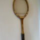 Vintage blond wood tennis racket
